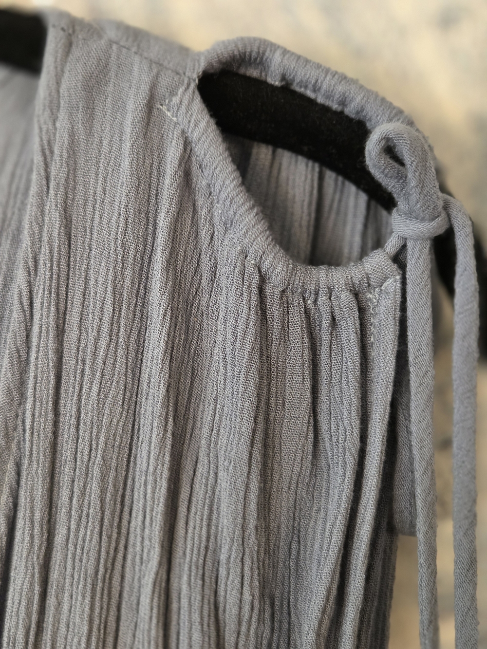 L*space Slate Blue Cold-Shoulder Wrap Maxi, Wrap Or Swim Cover Size Large - Picture 5 of 10